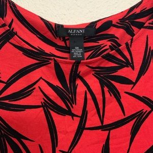 Alfani Red & Black Top